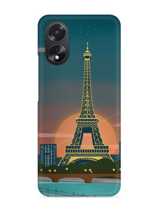 Scenery Architecture France Paris Snap Case for Oppo A38 Zapvi