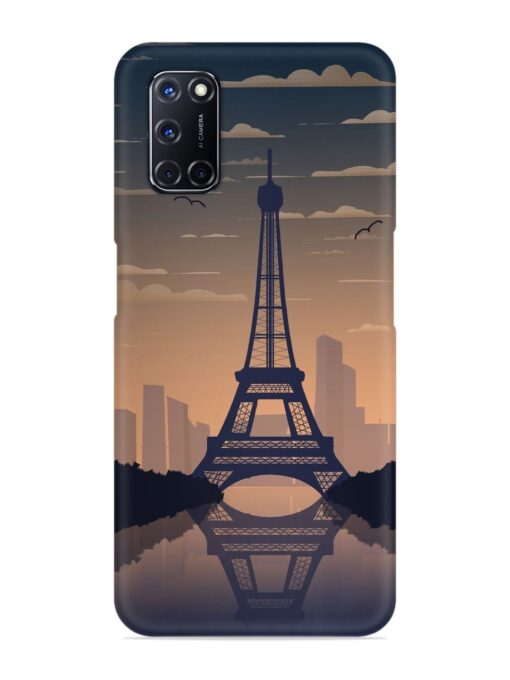 France Paris Eiffel Tower Gradient Snap Case for Oppo A52 Zapvi