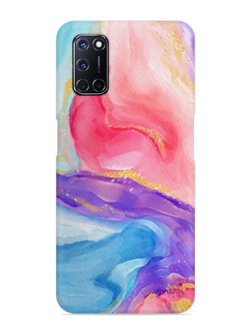 Watercolor Gradient Snap Case for Oppo A52 Zapvi