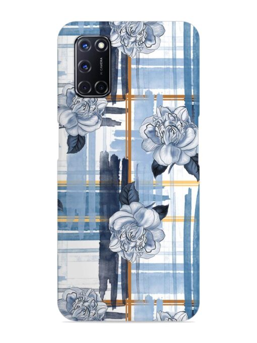 Watercolor Pattern Rose Snap Case for Oppo A52 Zapvi