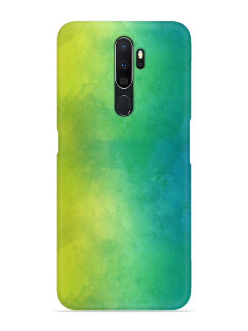 Yellow Green Gradient Snap Case for Oppo A5 (2020) Zapvi