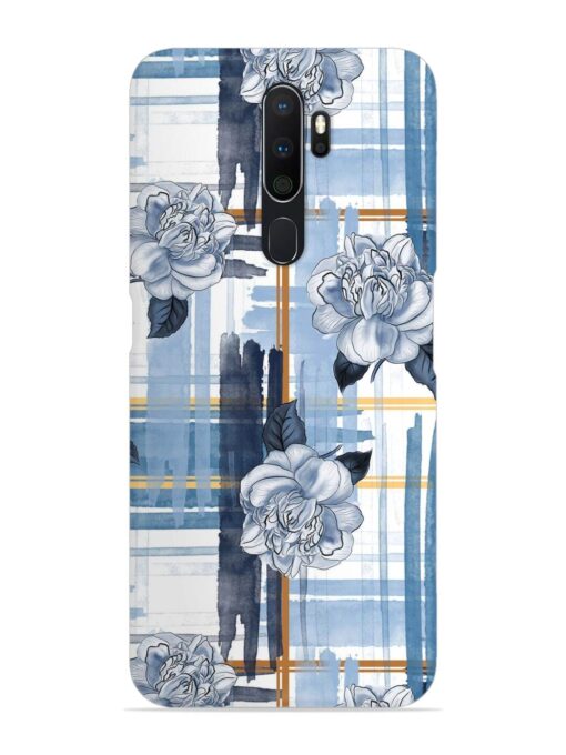 Watercolor Pattern Rose Snap Case for Oppo A5 (2020) Zapvi
