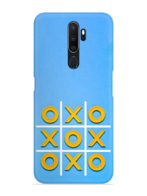 Yellow Plastic Crosses Snap Case for Oppo A5 (2020) Zapvi
