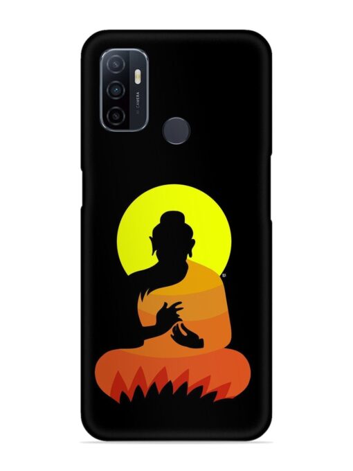 Buddha Art Black Snap Case for Oppo A53 Zapvi