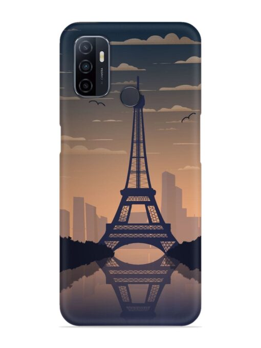 France Paris Eiffel Tower Gradient Snap Case for Oppo A53 Zapvi
