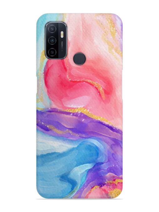 Watercolor Gradient Snap Case for Oppo A53 Zapvi