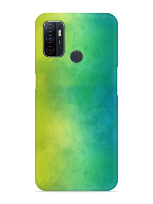 Yellow Green Gradient Snap Case for Oppo A53 Zapvi