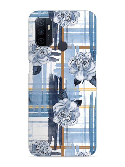 Watercolor Pattern Rose Snap Case for Oppo A53 Zapvi