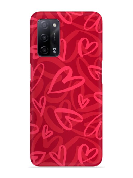 Seamless Romantic Pattern Snap Case for Oppo A53S (5G) Zapvi
