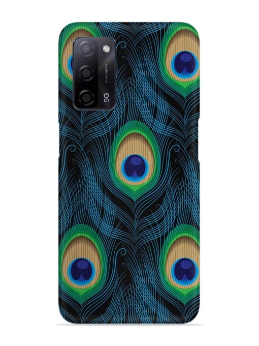 Seamless Pattern Peacock Snap Case for Oppo A53S (5G) Zapvi