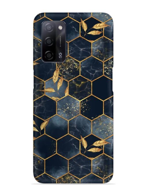 Marble Hexagon Seamless Snap Case for Oppo A53S (5G) Zapvi