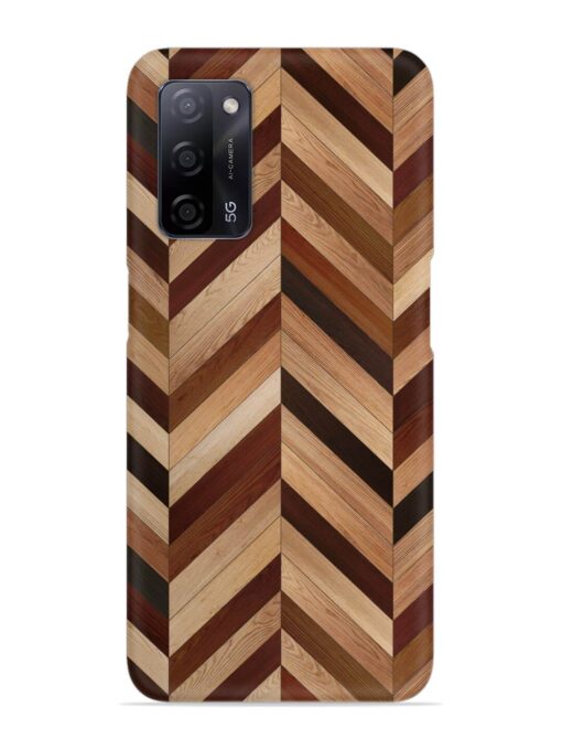 Seamless Wood Parquet Snap Case for Oppo A53S (5G) Zapvi