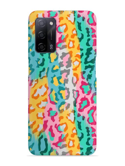 Seamless Vector Colorful Snap Case for Oppo A53S (5G) Zapvi