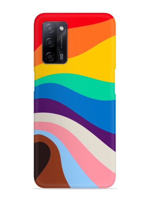 Minimal Pride Art Snap Case for Oppo A53S (5G) Zapvi