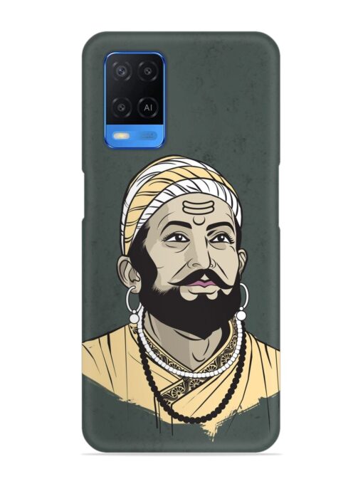 Shivaji Maharaj Vector Art Snap Case for Oppo A54 Zapvi