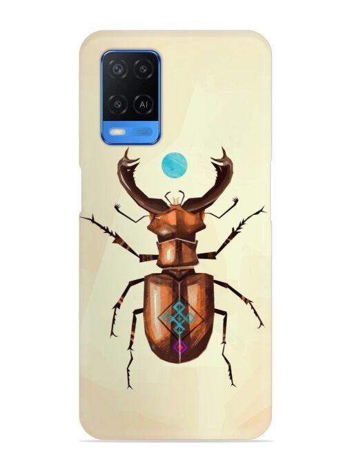 Stag Beetle Vector Snap Case for Oppo A54 Zapvi