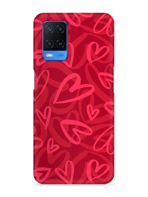 Seamless Romantic Pattern Snap Case for Oppo A54 Zapvi