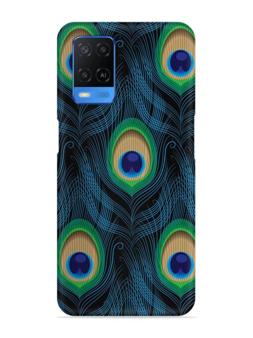 Seamless Pattern Peacock Snap Case for Oppo A54 Zapvi