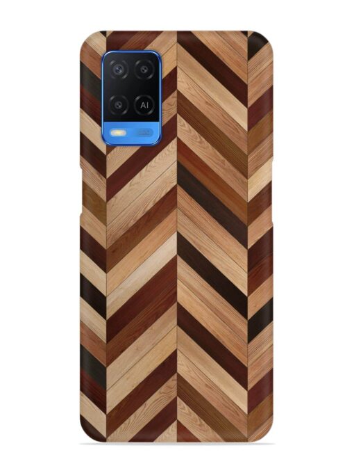 Seamless Wood Parquet Snap Case for Oppo A54 Zapvi