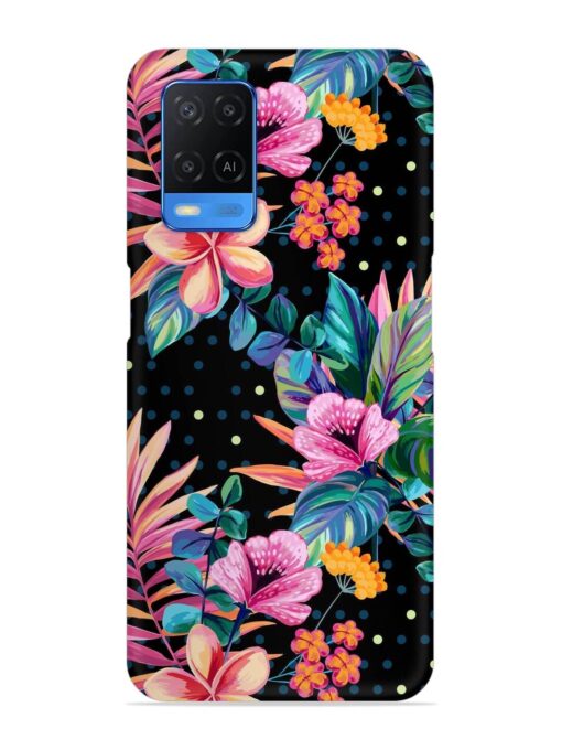 Seamless Floral Pattern Snap Case for Oppo A54 Zapvi