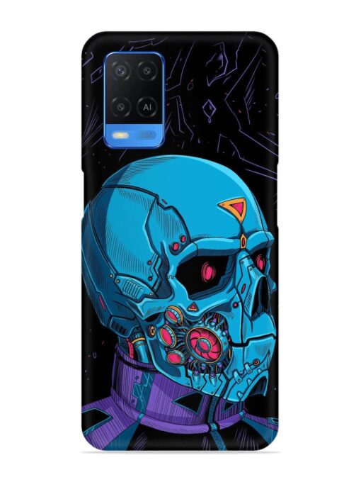 Skull Robo Vector Snap Case for Oppo A54 Zapvi