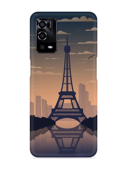 France Paris Eiffel Tower Gradient Snap Case for Oppo A55 Zapvi