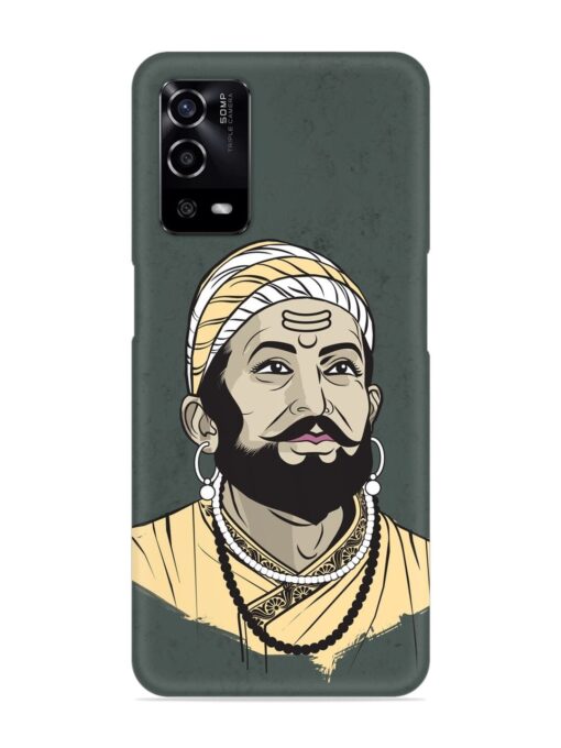 Shivaji Maharaj Vector Art Snap Case for Oppo A55 Zapvi