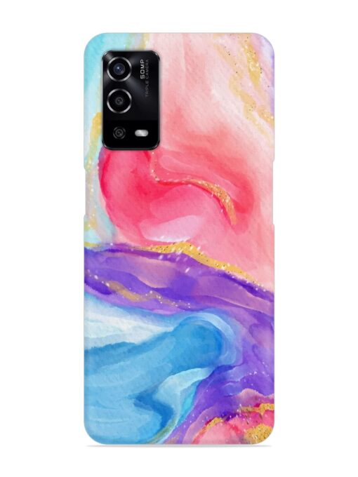 Watercolor Gradient Snap Case for Oppo A55 Zapvi