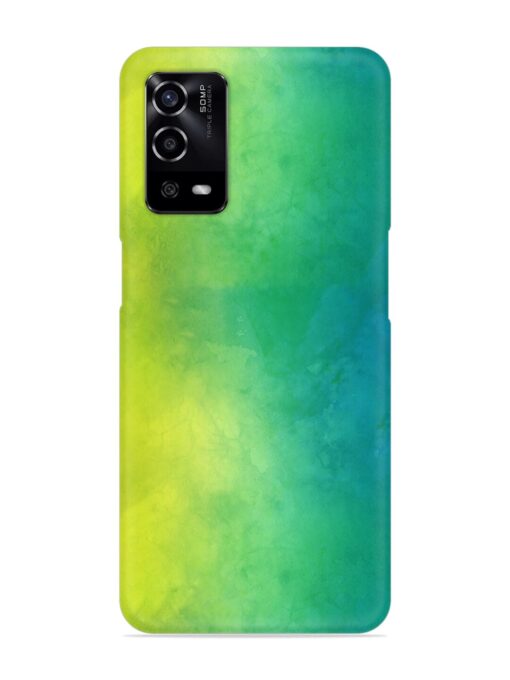 Yellow Green Gradient Snap Case for Oppo A55 Zapvi