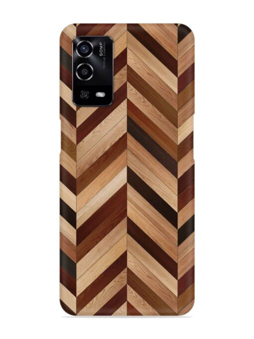 Seamless Wood Parquet Snap Case for Oppo A55 Zapvi