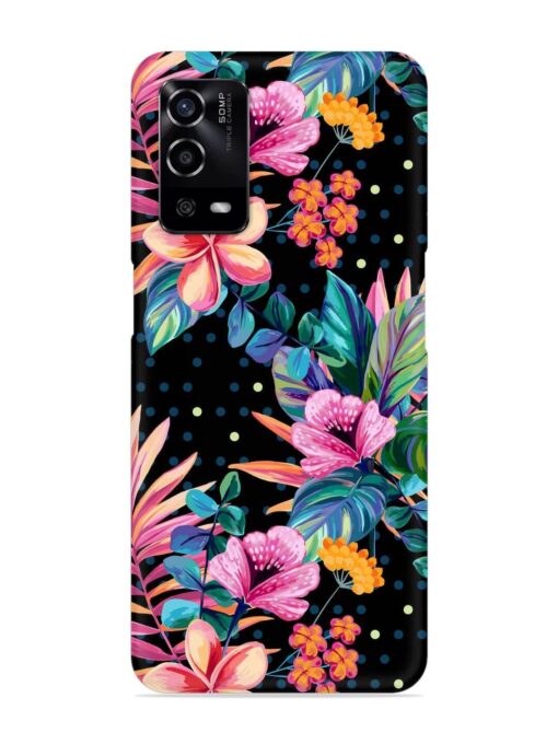 Seamless Floral Pattern Snap Case for Oppo A55 Zapvi