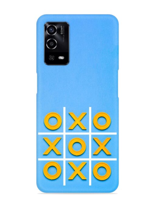 Yellow Plastic Crosses Snap Case for Oppo A55 Zapvi