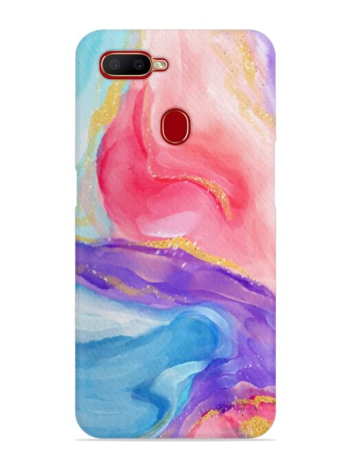 Watercolor Gradient Snap Case for Oppo A7 Zapvi