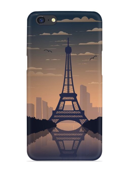 France Paris Eiffel Tower Gradient Snap Case for Oppo A71 Zapvi