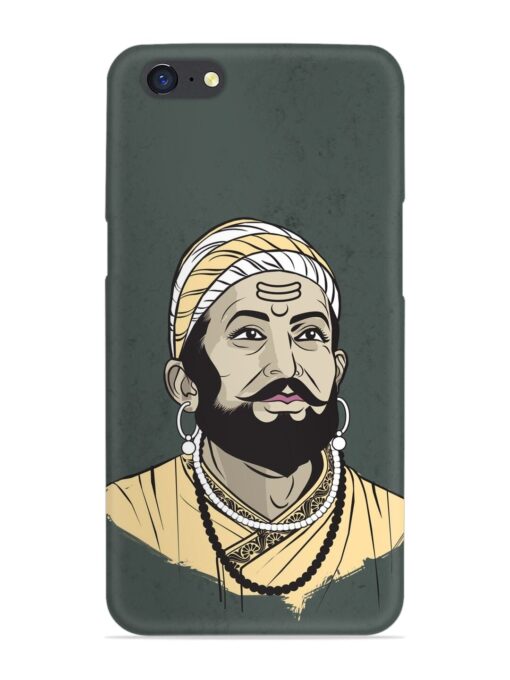 Shivaji Maharaj Vector Art Snap Case for Oppo A71 Zapvi