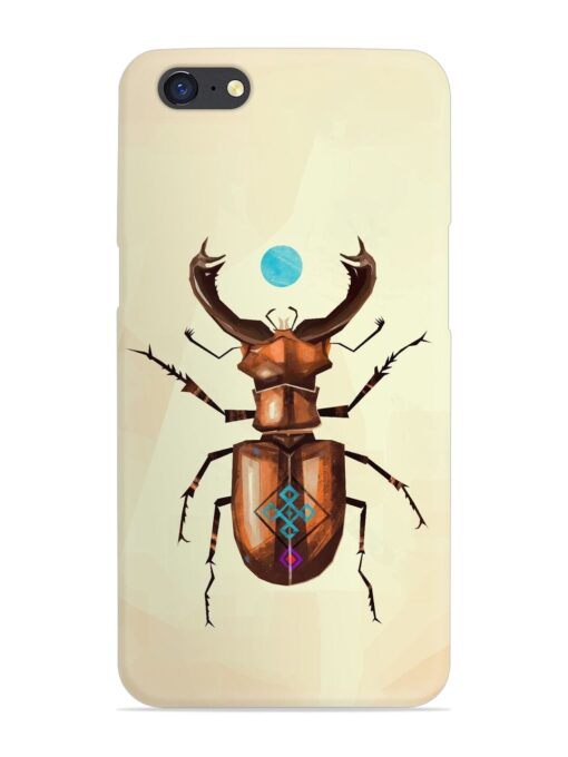 Stag Beetle Vector Snap Case for Oppo A71 Zapvi