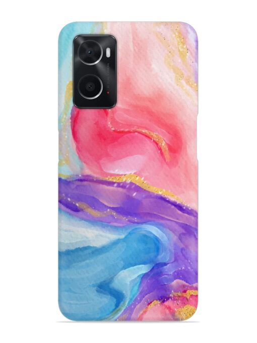Watercolor Gradient Snap Case for Oppo A76 Zapvi