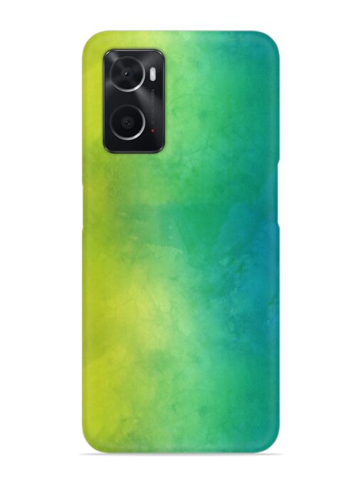 Yellow Green Gradient Snap Case for Oppo A76 Zapvi
