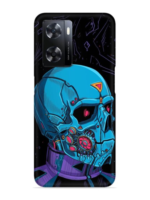 Skull Robo Vector Snap Case for Oppo A77 Zapvi