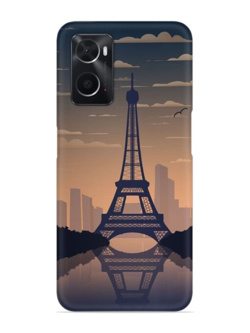 France Paris Eiffel Tower Gradient Snap Case for Oppo A96 Zapvi