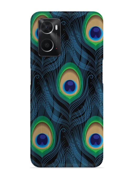 Seamless Pattern Peacock Snap Case for Oppo A96 Zapvi