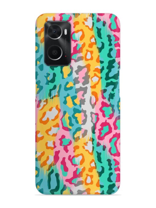Seamless Vector Colorful Snap Case for Oppo A96 Zapvi