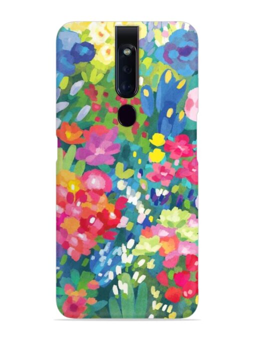 Watercolor Flower Art Snap Case for Oppo F11 Pro Zapvi
