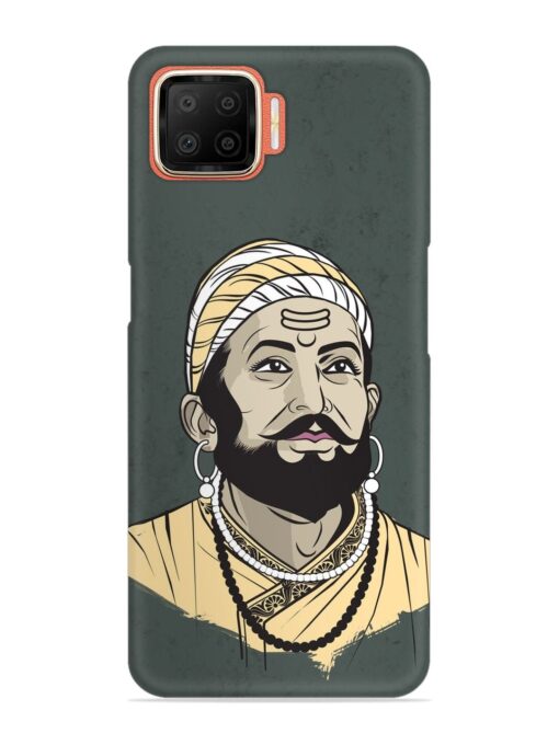 Shivaji Maharaj Vector Art Snap Case for Oppo F17 Zapvi