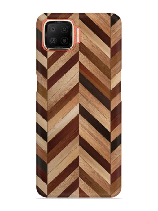 Seamless Wood Parquet Snap Case for Oppo F17 Zapvi