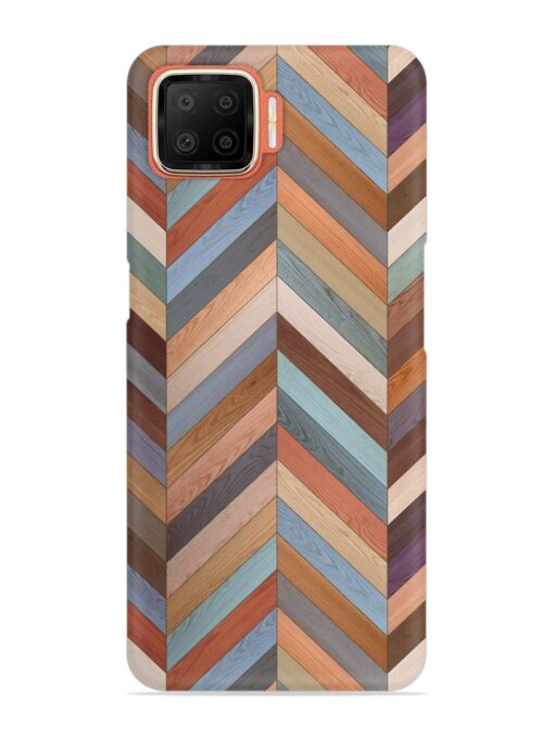 Seamless Wood Parquet Snap Case for Oppo F17 Zapvi