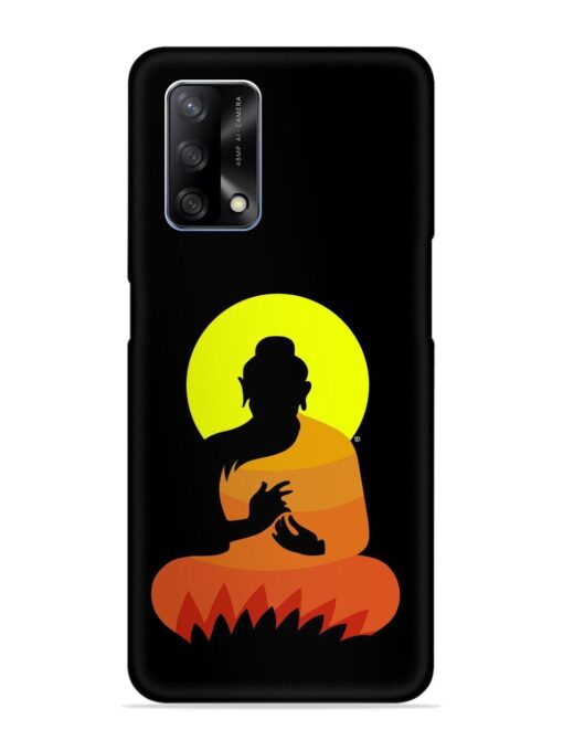 Buddha Art Black Snap Case for Oppo F19 Zapvi