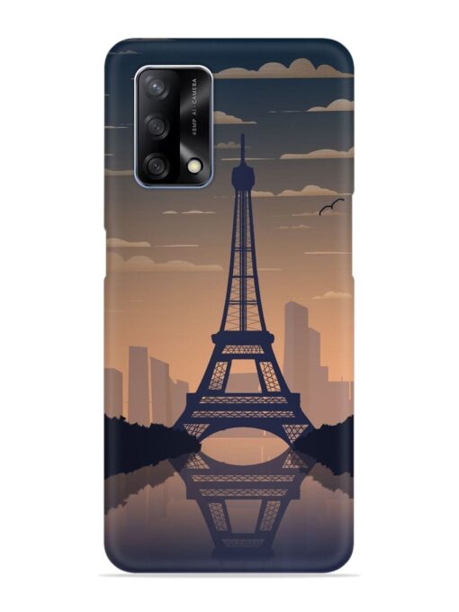 France Paris Eiffel Tower Gradient Snap Case for Oppo F19 Zapvi