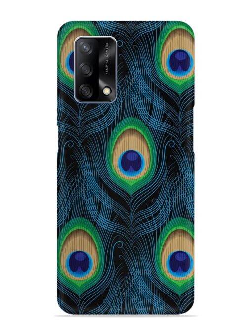 Seamless Pattern Peacock Snap Case for Oppo F19 Zapvi