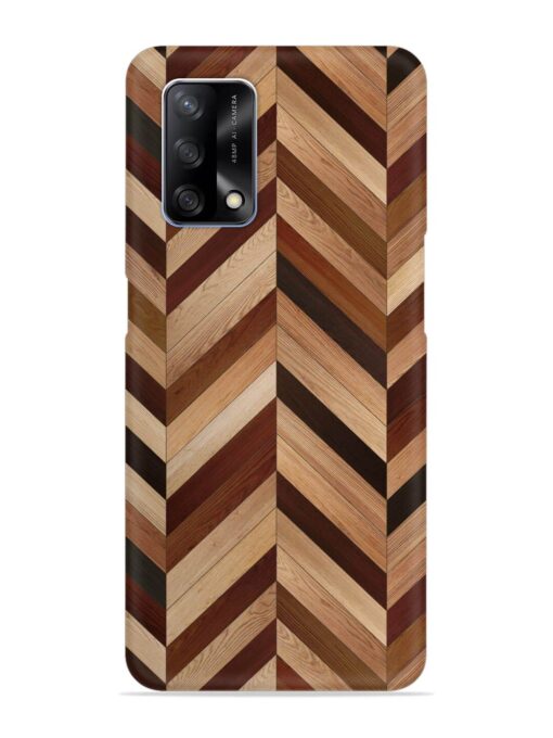Seamless Wood Parquet Snap Case for Oppo F19 Zapvi
